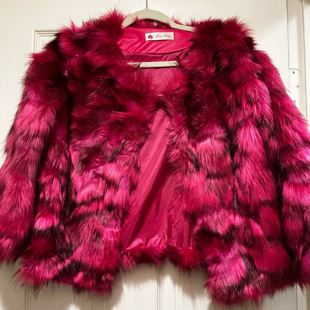 Pink Fur Coat